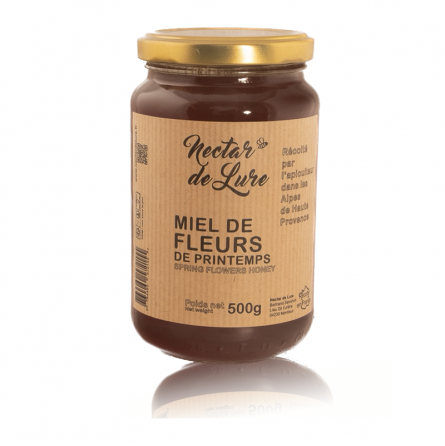 Pot de miel de fleurs de printemps 500g