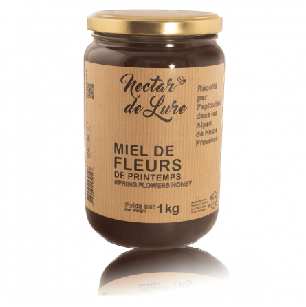 Pot de miel de fleurs de printemps 1kg